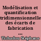 Modélisation et quantification tridimensionnelles des écarts de fabrication pour la simulation d'usinage