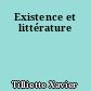 Existence et littérature