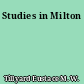Studies in Milton