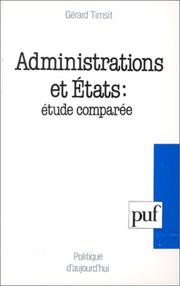 Administrations et États : étude comparée