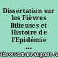 Dissertation sur les Fièvres Bilieuses et Histoire de l'Epidémie Bilieuse qui régna à Lausanne en 1755