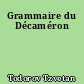 Grammaire du Décaméron
