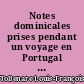 Notes dominicales prises pendant un voyage en Portugal et au Brésil en 1816, 1817 et 1818 : 1 : Portuga