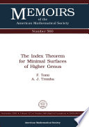 The index theorem for minimal surfaces of higher genus