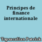 Principes de finance internationale