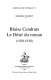 Blaise Cendrars, le désir du roman : 1920-1930
