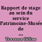 Rapport de stage au sein du service Patrimoine-Musée de la mairie de Guérande