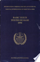 Basic texts : 1998 : = textes de base : 1998