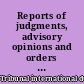 Reports of judgments, advisory opinions and orders : = Recueil des arrêts, avis consultatifs et ordonnances