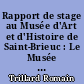 Rapport de stage au Musée d'Art et d'Histoire de Saint-Brieuc : Le Musée raconte son Histoire