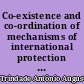 Co-existence and co-ordination of mechanisms of international protection of Human Rights : (at global and regional levels)