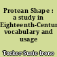 Protean Shape : a study in Eighteenth-Century vocabulary and usage