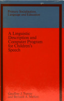 A linguistic description and computer program for children's speech