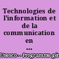 Technologies de l'information et de la communication en éducation : un programme d'enseignement et un cadre pour la formation continue des enseignants