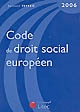 Code de droit social européen 2006