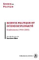 Science politique et interdisciplinarité : conférences, 1998-2000