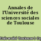 Annales de l'Université des sciences sociales de Toulouse
