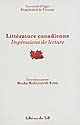 Littérature canadienne : impressions de lecture