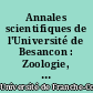 Annales scientifiques de l'Université de Besancon : Zoologie, physiologie et biologie animale
