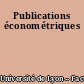 Publications économétriques