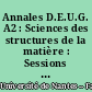 Annales D.E.U.G. A2 : Sciences des structures de la matière : Sessions 1994 (janvier, mai, juin)