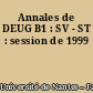 Annales de DEUG B1 : SV - ST : session de 1999