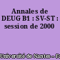 Annales de DEUG B1 : SV-ST : session de 2000