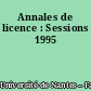 Annales de licence : Sessions 1995