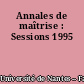 Annales de maîtrise : Sessions 1995
