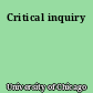 Critical inquiry