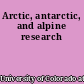 Arctic, antarctic, and alpine research