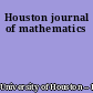 Houston journal of mathematics