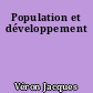 Population et développement