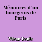 Mémoires d'un bourgeois de Paris