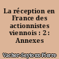 La réception en France des actionnistes viennois : 2 : Annexes