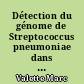 Détection du génome de Streptococcus pneumoniae dans l'exploration des épanchements pleuraux parapneumoniques
