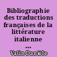 Bibliographie des traductions françaises de la littérature italienne du 20e siècle (1900-2000)