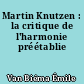 Martin Knutzen : la critique de l'harmonie préétablie