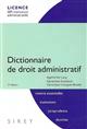 Dictionnaire de droit administratif