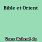 Bible et Orient