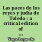 Las paces de los reyes y judía de Toledo : a critical edition of Lope de Vega's