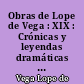 Obras de Lope de Vega : XIX : Crónicas y leyendas dramáticas de España : [IV]