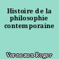 Histoire de la philosophie contemporaine