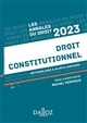 Droit constitutionnel : 2023 : méthodologie & sujets corrigés