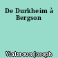 De Durkheim à Bergson
