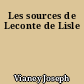 Les sources de Leconte de Lisle