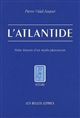 L'Atlantide : petite histoire d'un mythe platonicien