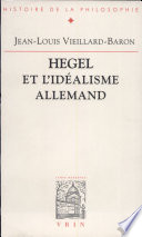 Hegel et l'idéalisme allemand