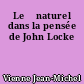 Le 	naturel dans la pensée de John Locke