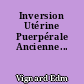 Inversion Utérine Puerpérale Ancienne...